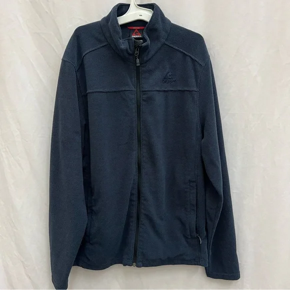 Gerry Weber Thermal Fleece Full Zip Heavy Knit Men's Navy Large Tall Jacket - Picture 1 of 10